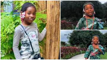 Independence day: Davido's Imade rocks green 'iro & buba', lists fun facts about Nigeria, speaks 3 languages