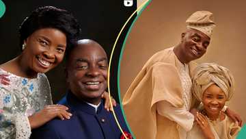 Bishop David Oyedepo and wife mark 43rd wedding anniversary, fans celebrate them: “Glory to God”