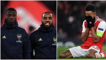 Heartbreak as 2 Arsenal stars give emotional support to Aubameyang who is a facing difficult time