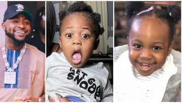 Reactions to resemblance between 2 of Davido’s kids Ifeanyi and Hailey from different mothers