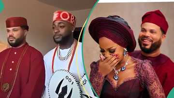 Davido beautifully performs groomsman duties for manager Asa Asika at he weds traditionally