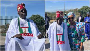 Video emerges as Tinubu suffers gaffe in Jos, says ‘God bless PD… APC’, Nigerians react