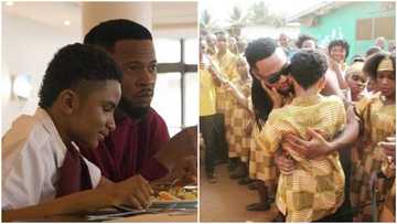 Top Singer Flavour opens school for the blind in honour of his adopted son Semah