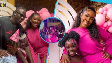 Stonebwoy's daughter looks gorgeous as she slays in a pink tulle dress for her 6th birthday party