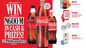 Coca-Cola Nigeria introduces ‘Coke With Meals N600 Million Promo’ to celebrate everyday wins