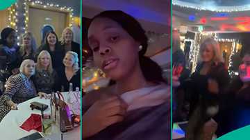 Nigerian lady asks DJ to play Davido and Rema’s song during party in UK, oyinbo guests dance