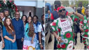 “No one cares about party”: Davido’s Adeleke family spotted taking photo with Peter Obi, causes online stir