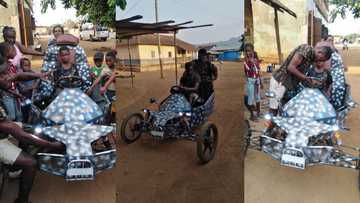 Young man builds tricycle that can be converted to a car (photos)