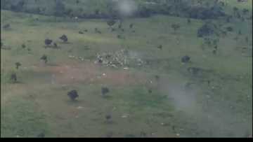 Bidiyo da hotunan ragargazar da soji suka yi wa 'yan bindiga yayin da suke kwashe shanu a Kaduna