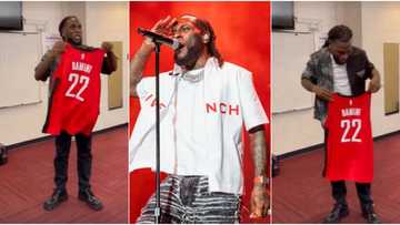 "I should've got this earlier": Burna Boy gushes as Houston Rockets Basketball Club welcomes him to the team