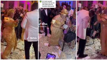"I need her energy": Woman steals show at wedding as she sprays only bundles of dollars, stuns guests in video