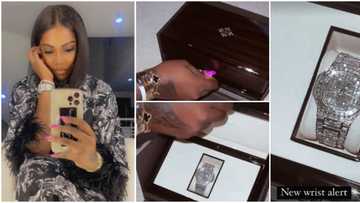 Better to buy wristwatch than pay blackmailer: Tiwa Savage flaunts N79m diamond watch as intimate tape leaks