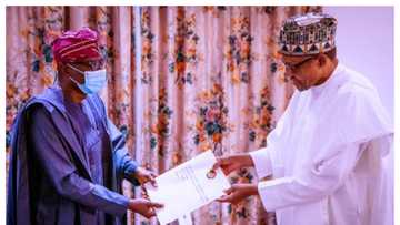 EndSARS: Sanwo-Olu meets Buhari in Abuja, returns with good news for Nigerians (photos)