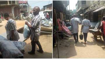 "I'll Enjoy My Marriage Till Old Age": Cute Pictures of Older Nigerian Couple in Matching Outfits Melts Hearts