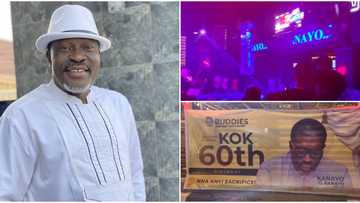 Kanayo O. Kanayo at 60: Nollywood celebs storm nightclub to celebrate veteran actor, videos hit social media