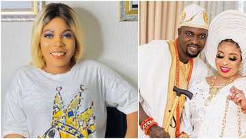 Family drama: New Mum Lizzy Anjorin drags hubby's ex-wife for filth after she claimed he abandoned her, kids