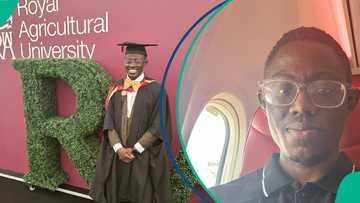 Nigerian man bags Master's degree In UK university, shares beautiful pictures