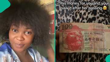 Lady shows 'foreign currencies' she found in her late mum's waist bag after almost 2 years