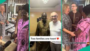 Oyinbo man and parents meet his Nigerian in-laws for first time, heartwarming video trends