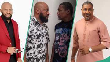 "Legends never die": Fans react as Yul Edochie meets Tony Umez, they engage in eye to eye battle, clip trends