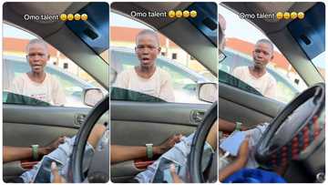 "The return of Dagrin": Talented young boy showcases his amazing lyrical skills near car