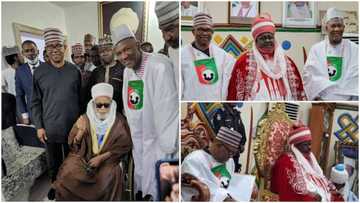 Neman kuri'u: Hotunan yadda Peter Obi ya ziyarci shugaban Tijjaniyah Sheikh Dahiru Usman