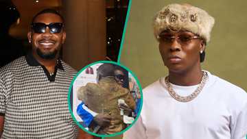 Don Jazzy attends Reekado Banks' album listening party, fans react: "Is he genuinely happy?"