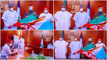 Anambra deputy governor defects to APC, meets President Buhari