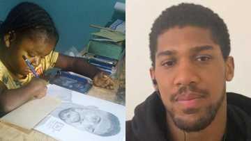 Meet physically-challenged female artist who drew Joshua and other top Nigerian celebrities