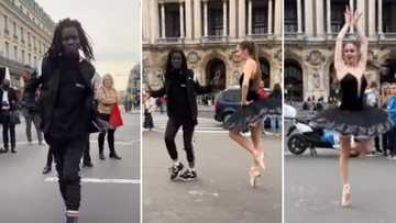Dancer Salif Gueye returns with incredible Michael Jackson number featuring gorgeous ballerina, wows internet