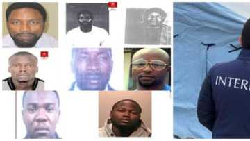 Cikakkun Sunaye da Hotunan 'Yan Najeriya 8 da Interpol Ke Nema Ido Rufe