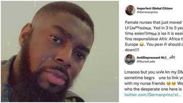 Man takes legal action against UK-based Nigerian nurse for claiming that he was begging in her DM