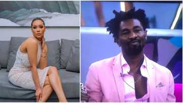BBNaija: Maria apologises to Boma after being confronted for splashing food on him
