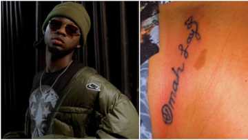 My fans are the craziest: Singer Omah Lay reacts as female fan tattoos his name on her stomach