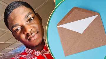 Nigerian man displays sweet letter he received from younger sister on his birthday, video trends