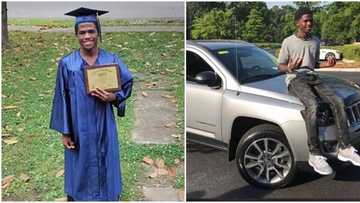 "He's determined": Student who wakes by 4am daily to catch school bus gets new car on graduation, photos trend