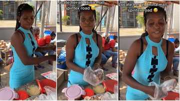 "Patronise her": Beautiful hustler in sleeveless gown markets her eggs in sweet Queen's English, video emerges