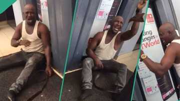 Nigerian man devastated after coming out of bank to find out his bike was stolen, video goes viral