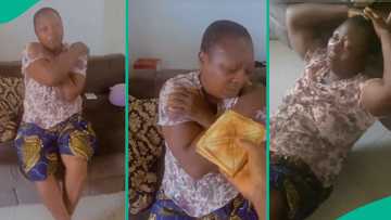 Nigerian woman breaks down in tears after her pet dog died