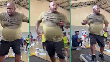 "Trust him": Plus-sized fitness trainer with protruding potbelly leads exercise at gym, video trends