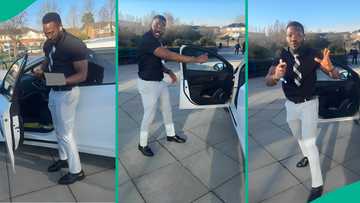 Nigerian man buys first car abroad after people laughed at him because of his job: "See result"