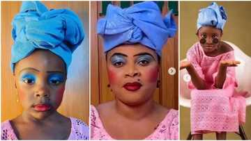 "My heart can't take all of dis cuteness," Bimbo Ademoye gushes as little girls mimic Iya Barakat, pics trend