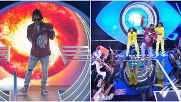 Mayorkun opens BBTitans grand finale, netizens gush about his stunning voice, videos trend