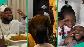 "I don collect my pikin back": Davido exclaims in excitement as his bestie Cubana CP hosts him, team