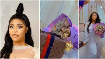 Actress Mimi Orjiekwe releases stunning pictures as she clocks new age, gets lovely surprise