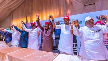 2023 presidency: Okowa, Obaseki storm Lagos, give APC red card as ADC endorses Atiku, Jandor