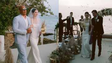 Vin Diesel walks Paul Walker's daughter Meadow down the aisle at her wedding
