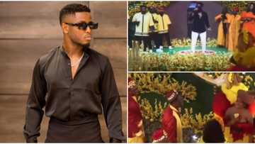 BBNaija: Housemates go wild as Chike performs live for them at the Lipton finale party