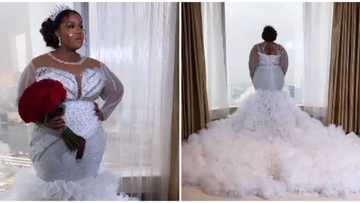 Wedding fashion: Beautiful plus size bride leaves internet users in awe over new video