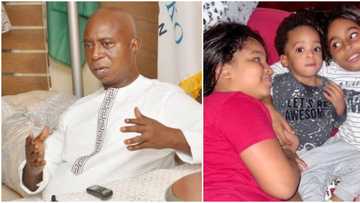 Ned Nwoko shares rare photo of Munir and his cute step-siblings amidst relationship crisis with their mother